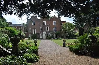 Belgrave Hall Museum: the garden front