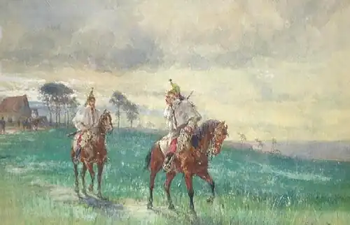 Un Reconnaissance, n.d., watercolor and goauche, private collection