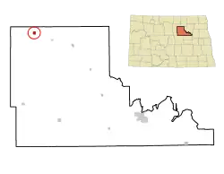 Location of Knox, North Dakota