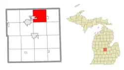 Location within Gratiot County