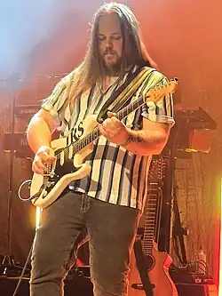 Sjöblom performing with Big Big Train in 2024