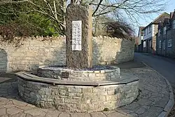 The Big Tree memorial stone