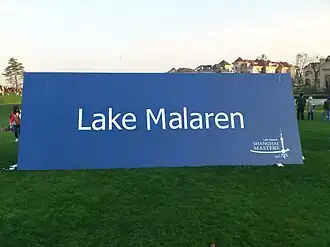 Een billboard tijdens de editie van 2011