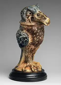 Wally bird jar, 1888, 12 3/16 in., 31&nbsp;cm high, on base.