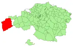 Location of Karrantza within Biscay