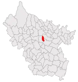 Location in Buzău County