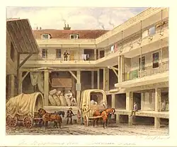 Blossom's Inn, Thomas H. Shepherd, 1850