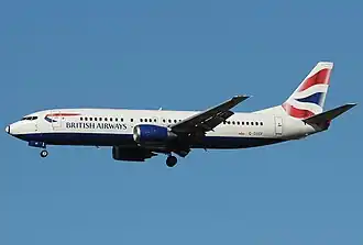 A Boeing 737-400 in 2012