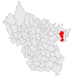 Location in Buzău County