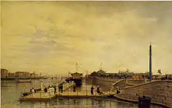 Bolshaya Neva. The painting in 1872.