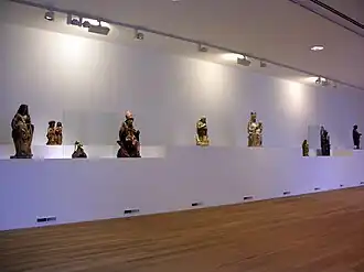 Overview of semi-permanent exhibition of medieval wood sculptures