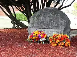 Booker T. Washington is laid to rest in the Tuskegee University Campus Cemetery. Many other notable university people are interred on the Tuskegee campus including: George Washington Carver, Cleveland L. Abbott, William L. Dawson, Luther Hilton Foster (4th president), Frederick D. Patterson (3rd president), many other Washington family members and others.