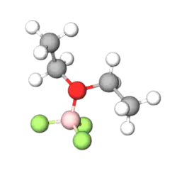 Boron Trifluoride Ball and Stick Model