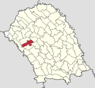 Location in Botoșani County