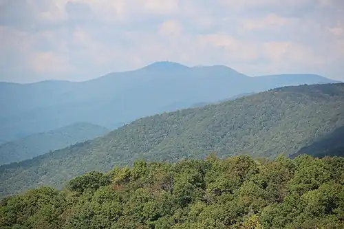 25. Brasstown Bald in Georgia (background mountain)
