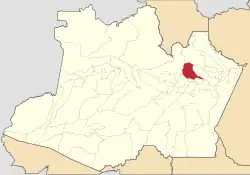 Location in the state of Amazonas