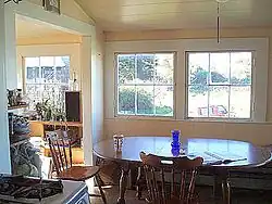 Breakfast room off kitchen