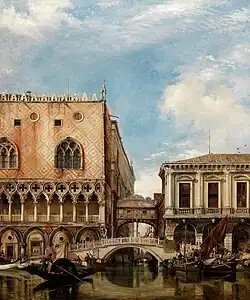 Bridge of Sighs, Venice by Edward William Cooke