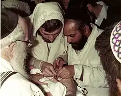 Preparing for a Jewish ritual circumcision