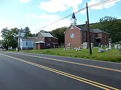 Christ Congregational United Church of Christ and other buildings in Fountain Springs