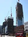 Broadgate Tower under construction in early 2007.