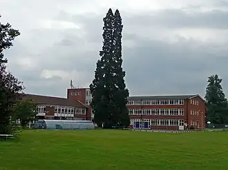Broadwater School pictured from the west, in May 2008