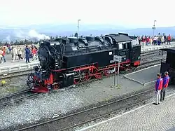 Neubaudampflokomotive at Brocken station
