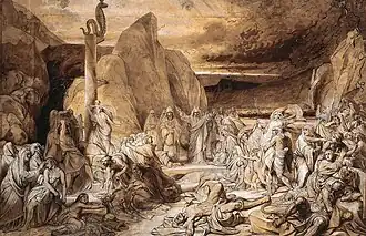 Fyodor Bruni. Brazen Serpent. Final Sketch (1839, State Tretyakov Gallery)