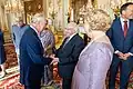 King Charles III meets the president of Ireland at Buckingham Palace