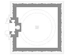 Floor plan of the Buddhist Stupa, Mirpur Khas