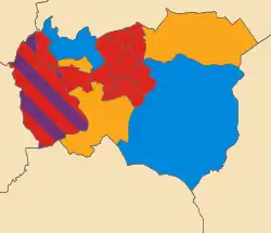 2015 &nbsp;&nbsp;Labour Party: 10 &nbsp;&nbsp;Liberal Democrats: 3 &nbsp;&nbsp;Conservative Party: 2 &nbsp;&nbsp;UK Independence Party: 1