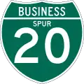 Business Interstate 20 marker