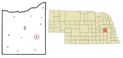 Location of Brainard, Nebraska