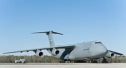 A C-5M Super Galaxy at Dover Air Force Base in April 2014