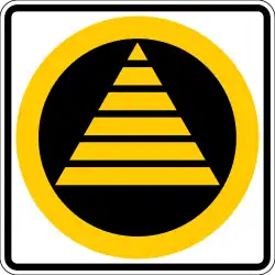 Disaster response route. All non-emergency vehicles must refrain from using such a route if a major disaster occurs.