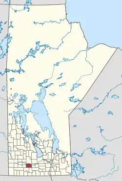 Location of Glenboro – South Cypress in Manitoba