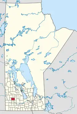 Location of the RM of Oakview in Manitoba