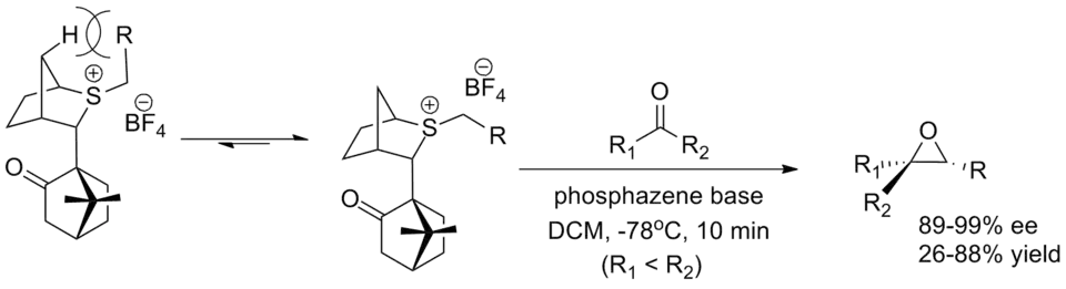 chiral camphor-derived reagent for the Johnson–Corey–Chaykovsky reaction