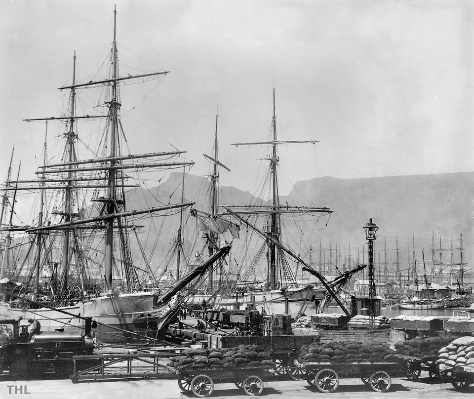 Chapman & Furneaux-built no. 17 in Table Bay Harbour, c. 1898