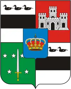 Coat of arms of the duke of Santa Cruz