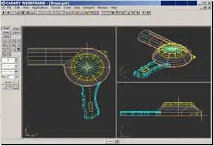 The CADKEY user interface (Windows)