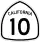 State Route 10 marker