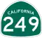 State Route 249 marker