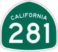State Route 281 marker