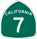 State Route 7 marker