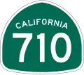 Interstate 710 and State Route 710 marker