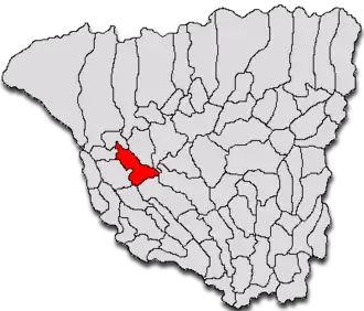 Location in Gorj County