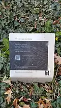 Plaque for the sculpture, 2019
