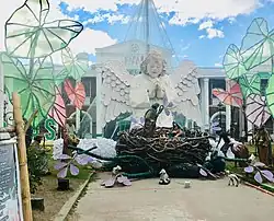 Capas municipal hall during Christmas season