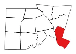 Location of Cape Fear Township in Chatham County